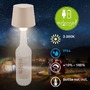 Stolní lampy dekorační - BRILO 7709011 BRILONER Bota lampička na láhev - 1,8W, 120lm, nabíjecí, LED, stmívatelné, teplá bílá, béžová 7709011 - foto 5