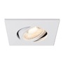 Pro zapuštěná svítidla - LA 1007185 UNIVERSAL DOWNLIGHT kryt pro downlight IP20, výkyvný, hranatý, bílý - BIG WHITE (SLV) - foto 5
