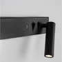 Bodová - NV 9533521 Nástěnné svítidlo VIDA "levé" černý kov nastavitelné - vypínač na těle USB nabíjení LED Cree 230V 3000K osvětlení 5W čtecí lampička 1x3W IP20 - NOVA LUCE - foto 5