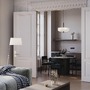Kruhová - M MOD613PL-05W1 Závěsné svítidlo Bergamo E27 5x60W černá/bílá kov - MAYTONI - foto 5