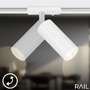 Lištové Briloner 230V - BRILO 8017046 1-fázový lištový systém, kompletní sada, 4x LED spoty, bílá - BRILO - foto 5