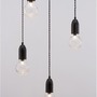 Vícečetná - NV 9536420 Závěsné svítidlo VEDA černý kov a čiré sklo G9 5x6W 230V IP20 bez žárovky - NOVA LUCE - foto 5