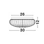 Kruhová - NV 9738256 Stropní svítidlo CLAM bílé sklo bílý kov E27 2x12W 230V IP44 bez žárovky - NOVA LUCE - foto 5