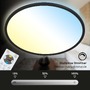 Kruhová - BRILO 7079-015 Slim CCT svítidlo LED panel, pr. 29,3 cm, 18 W, černá - BRILO - foto 5