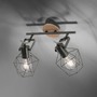 Bodová - LD 15672-78 JARO Stropní svítidlo z kovu a dřeva s nastavitelnými spoty ve vintage stylu - LEUCHTEN DIREKT / JUST LIGHT - foto 5