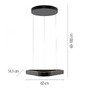 Dekorativní - PN 2690-18 LED závěsné svítidlo Q-STRETTO, černá,, ZigBee, 2200-5000K - PAUL NEUHAUS - foto 5
