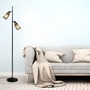Stojací lampy - BRI 1486025 Stojací svítidlo, 150 cm, 2x E27, max. 10W, černá - BRILONER - foto 5