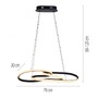 Dekorativní - PN 2764-18 LED závěsné svítidlo TWIST, černá, nastavitelná výška, paměťová funkce, SimplyDim, 2700K - PAUL NEUHAUS - foto 5