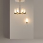 Dekorativní - M MOD089WL-01BS Nástěnné svítidlo Fortano E27 40W bílá mosaz kov sklo - MAYTONI - foto 5