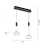 Dekorativní - PN 2076-18 Svítidlo závěsné Q-ETIENNE 2x LED 8W 2700-5000K + 1x LED 5,7W 2700-5000K + dálk.ovládání - PAUL NEUHAUS - foto 5