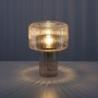 Stolní lampy dekorační - PN 4092-27 FUNGUS LED stolní lampa jantarová barva, sklo tvaru houby, pr.25cm, vypínač - PAUL NEUHAUS - foto 5