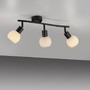 Bodová - LD 12152-18 LOKI LED stropní svítidlo černé 3 ramenné otočné spoty opálové sklo 3000K - JUST LIGHT - foto 5