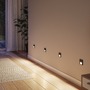 Zapuštěná - P 80001 LED vestavné svítidlo do zdi Tsaro hranaté 80x36mm 1W 230V 2700K černá mat - PAULMANN - foto 5