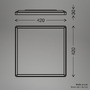 Hranatá - BRILO 3865416 Slim Case stropní svítidlo 42x42 cm - 22W, 3000lm, neutrální bílá, LED, bílé - BRILO - foto 5