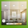 Koupelnová - BRI 7589036 Klira 3ks sada LED vestavných bodových svítidel do koupelny 230V, stmívatelné, Ra90, IP44, bílé - BRILONER - foto 5