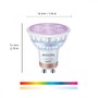 GU10/GZ10 - PH 8720169296763 WiZ Smart LED 50W bodové světlo PAR16, 2× GU10 345lm 2200-6500K RGB - PHILIPS - foto 5