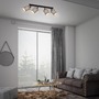Bodová - BRILO 2078-044 Bodové svítidlo 65 cm 4x E27 25W šedá - BRILO - foto 5