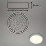 Kruhová - BRILO 3704014 CCT LED přisazené svítidlo pr. 38 cm, 22 W, 2900 lm, stříbrná (starý kód: BRILO 3704-014) - BRILO - foto 5