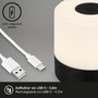Na stůl - BRILO 7461015 LED nabíjecí stolní lampa, 7 cm, 2W, 150lm, černá - BRILO - foto 5