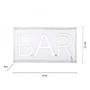 Dekorativní - LD 85026-16 NEON-BAR LED nástěnné svítidlo bílé nápis BAR, USB, dekorační šňůrový vypínač - LEUCHTEN DIREKT / JUST LIGHT - foto 5