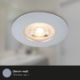Kruhová - BRI 7044-034 LED vestavná svítidla, pr.9 cm, 3x LED, 5 W, 480 lm, matný chrom - BRILONER - foto 5