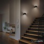 Nepřímé osvětlení - BRI 3879015 Borra nástěnné svítidlo - 1,5W, 100lm, bezdrátové, LED, s pohybovým čidlem, černé - BRILONER - foto 5