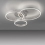 Kruhová - LD 15157-55 LILLUTI LED stropní svítidlo 3 ramenné stříbrná přímé/nepřímé osvětlení stmívatelné dálkový ovladač 3000K - LEUCHTEN DIREKT / JUST LIGHT - foto 5