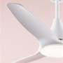 Ventilátory - NV 5267301 Stropní ventilátor se světlem SAMOA tělo z oceli matná bílá a sklo 3ABS LED 18W 3000K - NOVA LUCE - foto 5