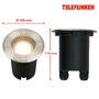 Zapuštěná - TF 322702TF BRILONER TELEFUNKEN venkovní svítidlo do země, vodotěsné IP67, tvrzené sklo, GU10 patice, kruhové 322702TF - foto 5