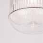 Dekorativní - NV 9738210 Závěsné svítidlo MOND saténový zlatý kov čiré sklo E14 1x5W 230V IP20 bez žárovky - NOVA LUCE - foto 5