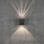 Nástěnná - NOR 49711003 Venkovní nástěnné svítidlo Canto Kubi 2 2x6W LED černá čirá - NORDLUX - foto 5