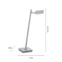 Stolní lampy pracovní - PN 4356-95 PURE MIRA LED stolní lampa, hliník, stmívatelná, na psací stůl 2700-5000K - PAUL NEUHAUS - foto 5