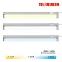 Přisazená - TF 205104TF TELEFUNKEN LED skříňkové svítidlo 54,5 cm 6,5W 700lm šedá - BRILONER - foto 5