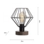 Stolní lampy dekorační - LD 15216-78 KASKA Stolní lampa, dřevodekor, 1xE27 max. 40 W, do interiéru, dřevěný dekor a kov, - LEUCHTEN DIREKT / JUST LIGHT - foto 5