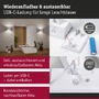 Nepřímé osvětlení - P 71285 LED nabíjecí nástěnné svítidlo Nyora IP44 3000K 135x120mm 2x1W bílá - PAULMANN - foto 5