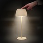 Stolní lampy dekorační - BRILO 7553011 Nabíjecí stolní lampa Riffle - 36,5 cm, 2W, 200lm, IP44, bezdrátová, LED, stmívatelná, dotykový vypínač, béžová - BRILO - foto 5