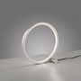 Stolní lampy dekorační - LD 15395-21 MINI RITUS LED stolní lampa stříbrný kruh minimalistické šňůrový vypínač 3000K - JUST LIGHT - foto 5