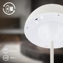 Stolní lampy dekorační - BRILO 7578016 Kugle stolní lampička - 3W, 250lm, bezdrátová, LED, stmívatelné, dotykový vypínač, teplá bílá, bílá - BRILO - foto 5