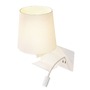 Dekorativní - LA 1003459 SOMNILA FLEX vnitřní nástěnné svítidlo LED 3000K, bílá, verze vlevo vč. USB přípojky - BIG WHITE (SLV) - foto 5