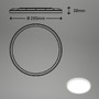 Kruhová - BRILO 7155416 Slim svítidlo LED panel, pr. 29,3cm, 2400 lm, 18 W, bílé (starý kód: BRILO 7155-416) - BRILO - foto 5
