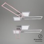 Hranatá - BRILO 3531-018 CCT LED stropní svítidlo, 120 cm,50 W, hliník-chrom - BRILO - foto 5