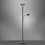Stojací lampy - LD 11710-18 HANS LED stojací svítidlo, černá, stmívatelné, čtecí lampa, osvětlení stropu 3000K - LEUCHTEN DIREKT / JUST LIGHT - foto 5