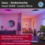 Kruhová - P 75416 LED stropní svítidlo Smart Home Zigbee 3.0 Casca IP44 RGBW+ 230V 20W černá mat - PAULMANN - foto 5