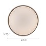 Kruhová - LD 14594-39 Kolekce Schöner Wohnen LED stropní svítidlo TAVOLI, písková barva, kruhové průměr 39cm, stmívatelné, dálkový ovladač, 2700-6500K - JUST LIGHT - foto 5