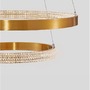 Kruhová - NV 9862852 Závěsné svítidlo PRESTON antický zlatý mosazný hliník a akryl LED 60W 230V 3000K IP20 stmívatelné - NOVA LUCE - foto 5