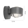 Nepřímé osvětlení - LD 19330-21 LED nástěnné svítidlo na baterie AKKU-CHIA, stříbrná, 3000K - JUST LIGHT - foto 5