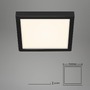 Hranatá - BRI 3467-415 LED stropní svítidlo, 30 cm, 21 W, černá - BRILONER - foto 5