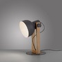 Stolní lampy dekorační - LD 15746-18 CUP 2.0 stolní lampa černá dřevo z akácie nastavitelná výška industriální - JUST LIGHT - foto 5