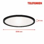 Kruhová - TF 321605TF LED stropní svítidlo do koupelny, pr.29 cm, LED, 18 W, 2400 lm, černá - BRILONER - foto 5
