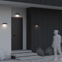 Nástěnná - M OSL456WL-L2GF3K Nástěnné svítidlo Pir 3000K 2W teplá bílá 150lm černý hliník/sklo senzor - MAYTONI - foto 5
